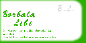 borbala libi business card